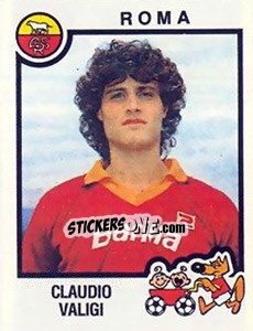 Figurina Claudio Valigi - Calciatori 1982-1983 - Panini