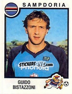 Figurina Guido Bistazzoni - Calciatori 1982-1983 - Panini