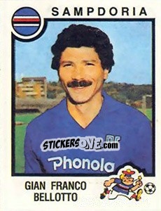 Sticker Gian Franco Bellotto - Calciatori 1982-1983 n. 236 - Panini