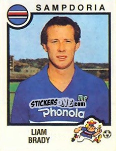 Figurina Liam Brady - Calciatori 1982-1983 - Panini