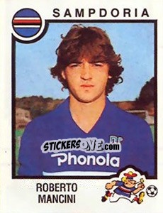Figurina Roberto Mancini - Calciatori 1982-1983 - Panini