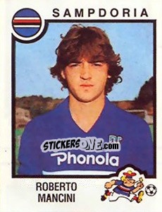 Sticker Roberto Mancini - Calciatori 1982-1983 n. 242 - Panini