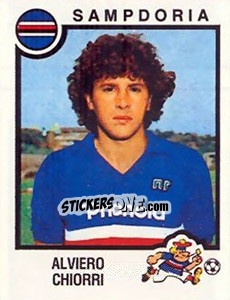 Figurina Alviero Chiorri - Calciatori 1982-1983 - Panini