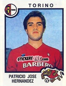Sticker Patricio Jose Hernandez - Calciatori 1982-1983 - Panini