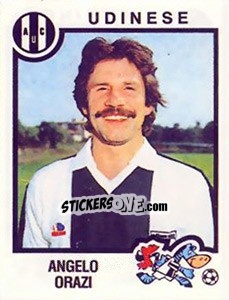 Sticker Angelo Orazi - Calciatori 1982-1983 - Panini
