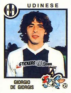 Sticker Giorgio De Giorgis - Calciatori 1982-1983 n. 284 - Panini