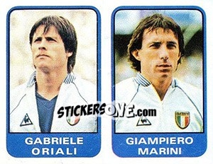 Cromo Gabriele Oriali / Giampiero Marini - Calciatori 1982-1983 - Panini