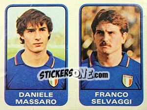Cromo Daniele Massaro / Franco Selvaggi - Calciatori 1982-1983 - Panini