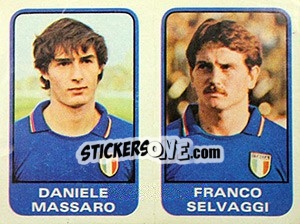 Sticker Daniele Massaro / Franco Selvaggi - Calciatori 1982-1983 n. 310 - Panini