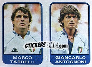 Sticker Marco Tardelli / Giancarlo Antognoni - Calciatori 1982-1983 n. 312 - Panini