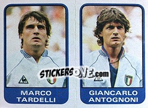 Cromo Marco Tardelli / Giancarlo Antognoni - Calciatori 1982-1983 - Panini