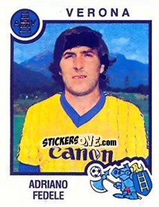 Sticker Adriano Fedele - Calciatori 1982-1983 - Panini