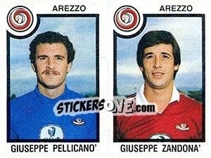 Sticker Giuseppe Pellicano' / Giuseppe Zandona - Calciatori 1982-1983 n. 353 - Panini