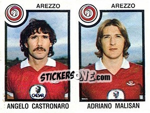 Sticker Angelo Castronaro / Adriano Malisan - Calciatori 1982-1983 n. 356 - Panini