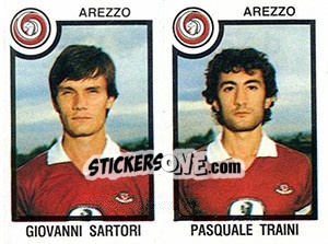 Sticker Giovanni Sartori / Pasquale Traini - Calciatori 1982-1983 n. 357 - Panini