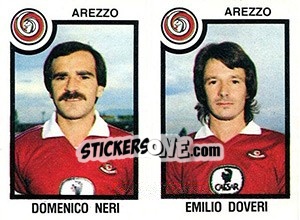Sticker Domenico Neri / Emilio Doveri - Calciatori 1982-1983 n. 358 - Panini