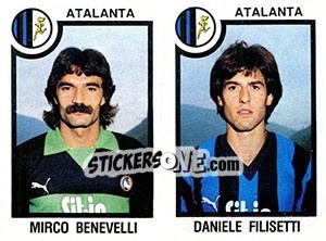 Cromo Mirco Benevelli / Daniele Filisetti - Calciatori 1982-1983 - Panini