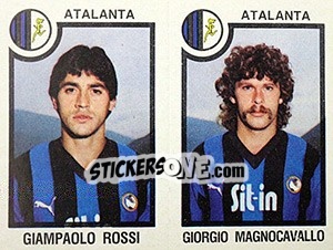 Sticker Giampaolo Rossi / Giorgio Magnocavallo - Calciatori 1982-1983 n. 362 - Panini