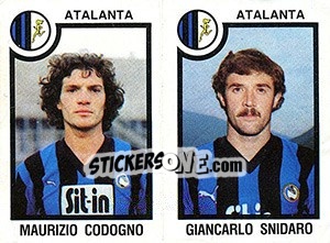 Figurina Maurizio Codogno / Giancarlo Snidaro - Calciatori 1982-1983 - Panini