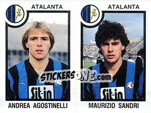 Sticker Andrea Agostinelli / Maurizio Sandri - Calciatori 1982-1983 n. 365 - Panini