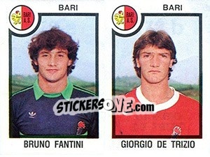 Figurina Bruno Fantini / Giorgio De Trizio - Calciatori 1982-1983 - Panini