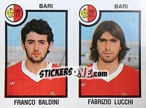 Sticker Franco Baldini / Fabrizio Lucchi - Calciatori 1982-1983 n. 375 - Panini