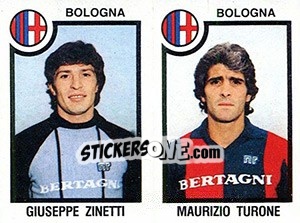 Cromo Giuseppe Zinetti / Maurizio Turone - Calciatori 1982-1983 - Panini