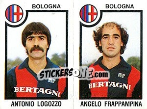 Sticker Antonio Logozzo / Angelo Frappampina - Calciatori 1982-1983 n. 384 - Panini