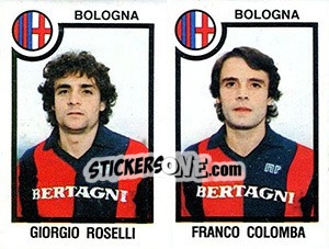 Sticker Giorgio Roselli / Franco Colomba - Calciatori 1982-1983 n. 386 - Panini