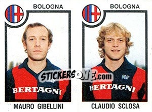 Sticker Mauro Gibellini / Claudio Sclosa - Calciatori 1982-1983 - Panini