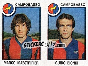 Figurina Marco Maestripieri / Guido Biondi - Calciatori 1982-1983 - Panini