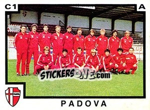 Figurina Squadra Padova - Calciatori 1982-1983 - Panini