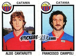 Sticker Aldo Cantarutti / Francesco Ciampoli - Calciatori 1982-1983 n. 410 - Panini