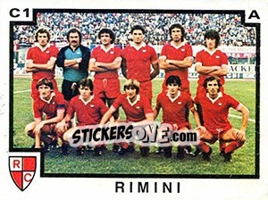 Figurina Squadra Rimini - Calciatori 1982-1983 - Panini