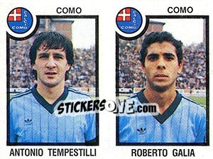 Sticker Antonio Tempestilli / Roberto Gallia - Calciatori 1982-1983 - Panini