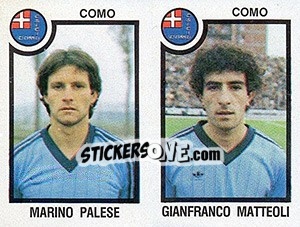 Sticker Marino Palese / Gianfranco Matteoli - Calciatori 1982-1983 n. 430 - Panini