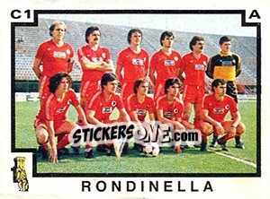 Figurina Squadra Rondinella - Calciatori 1982-1983 - Panini