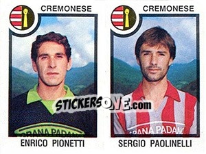 Sticker Enrico Pionetti / Sergio Paolinelli - Calciatori 1982-1983 n. 438 - Panini