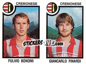 Sticker Fulvio Bonomi / Giancarlo Finardi - Calciatori 1982-1983 - Panini