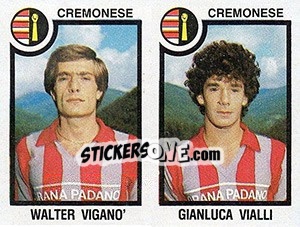 Figurina Walter Vigano' / Gianluca Vialli - Calciatori 1982-1983 - Panini