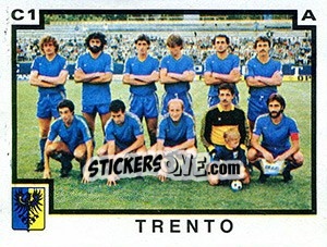 Figurina Squadra Trento - Calciatori 1982-1983 - Panini