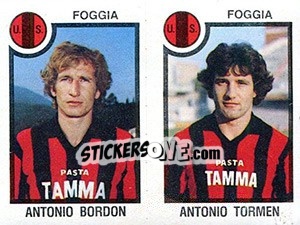 Sticker Antonio Bordon / Antonio Tormen - Calciatori 1982-1983 n. 454 - Panini