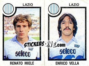 Cromo Renato Miele / Enrico Vella - Calciatori 1982-1983 - Panini