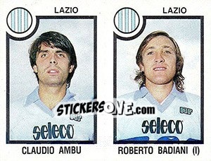 Sticker Claudio Ambu / Roberto Badiani - Calciatori 1982-1983 n. 464 - Panini