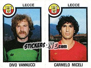 Sticker Divo Vannucci / Carmelo Miceli - Calciatori 1982-1983 n. 468 - Panini