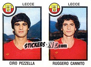 Sticker Ciro Pezzella / Ruggero Cannito - Calciatori 1982-1983 n. 470 - Panini