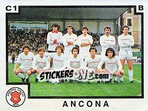 Figurina Squadra Ancona - Calciatori 1982-1983 - Panini