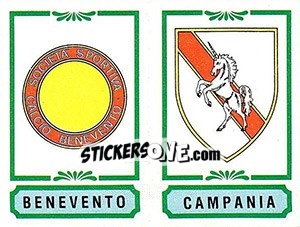 Sticker Scudetto Benevento / Campania - Calciatori 1982-1983 n. 485 - Panini