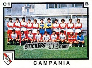 Figurina Squadra Campania - Calciatori 1982-1983 - Panini