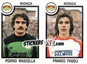 Sticker Poerio Mascella / Franco Fasoli - Calciatori 1982-1983 n. 490 - Panini